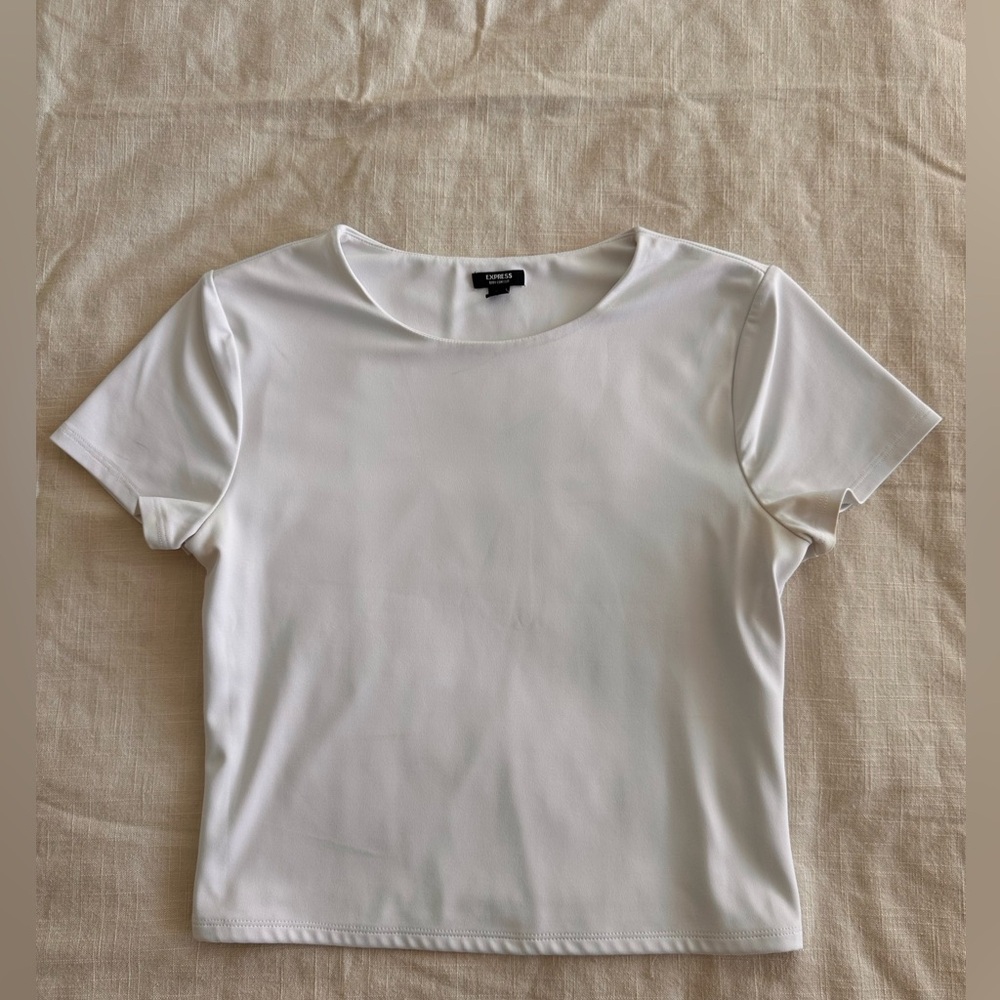 White Simple Tee - image 1